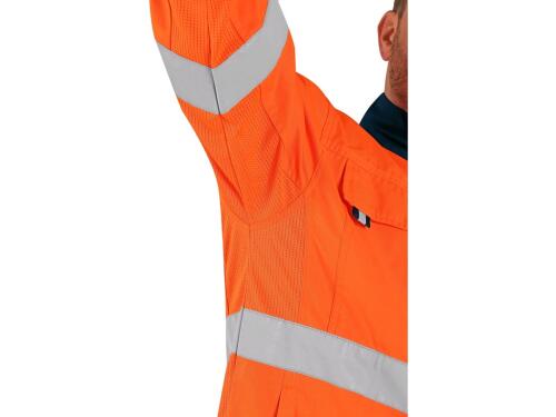 Blůza CXS HALIFAX, výstražná se síťovinou, pánská, oranžovo-modrá, vel. 50